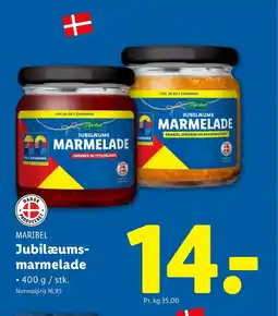 Lidl MARIBEL Jubilæums- marmelade tilbud