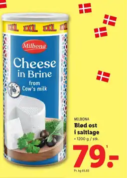 Lidl MILBONA Blød ost i saltlage tilbud