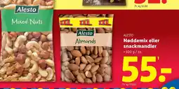 Lidl ALESTO Nøddemix eller snackmandler tilbud