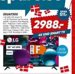 Bilka LG 55UA7300, DKK 2988 tilbud