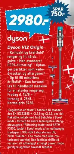Bilka Dyson V12 Origin, DKK 2980 tilbud