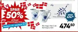 Bilka SPAR 50% på Royal Copenhagen krus, DKK 474.5 tilbud