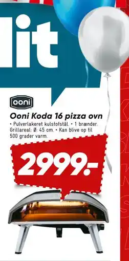 Bilka Ooni Koda 16 pizza ovn, DKK 2999 tilbud
