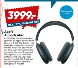 Bilka Apple Airpods Max, DKK 3999 tilbud