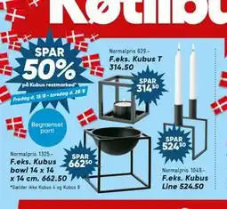 Bilka Spar 50% på Kubus restmarked tilbud