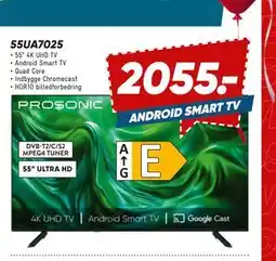 Bilka PROSONIC 55UA7025, DKK 2055 tilbud