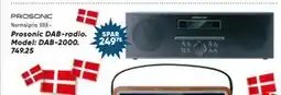 Bilka Prosonic DAB-radio. Model: DAB-2000., DKK 749.25 tilbud