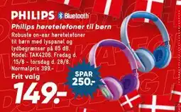Bilka Philips høretelefoner til børn, DKK 149 tilbud