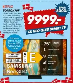 Bilka SAMSUNG TQ75QN70F, DKK 9999 tilbud