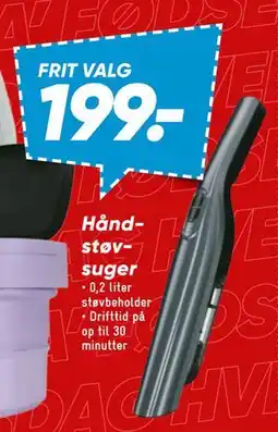 Bilka Håndstøvsuger, DKK 199 tilbud