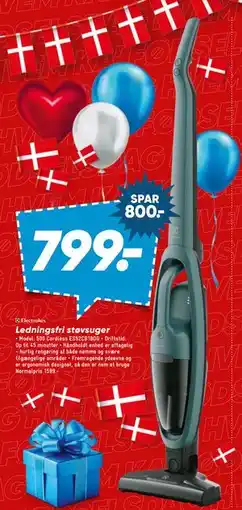 Bilka Ledningsfri støvsuger, DKK 799 tilbud