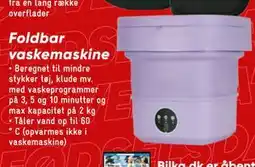Bilka Foldbar vaskemaskine, DKK 199 tilbud