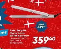 Bilka Babyliss Mauve Lustre ST516E glattejern, DKK 359.4 tilbud