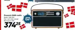 Bilka Prosonic DAB-radio, DKK 374.25 tilbud