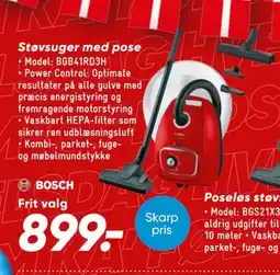 Bilka Støvsuger med pose, DKK 899 tilbud