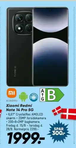 Bilka Xiaomi Redmi Note 14 Pro 5G, DKK 1999 tilbud