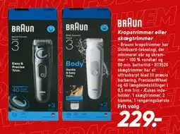 Bilka Kropstrimmer eller skægtrimmer, DKK 229 tilbud