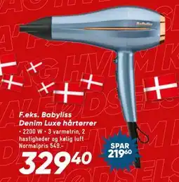 Bilka Babyliss Denim Luxe hårtørrer, DKK 329.4 tilbud