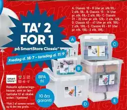 Bilka ΤΑ' 2 FOR 1 på SmartStore Classic tilbud