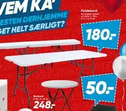 Bilka Foldebord, DKK 180 tilbud
