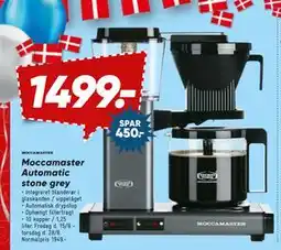 Bilka Moccamaster Automatic stone grey, DKK 1499 tilbud