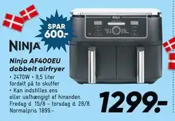 Bilka Ninja AF400EU dobbelt airfryer, DKK 1299 tilbud