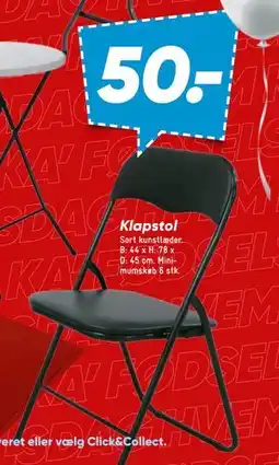 Bilka Klapstol, DKK 50 tilbud