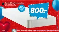 Bilka Huma Classic boxmadras, DKK 800 tilbud