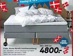 Bilka Huma Nordic kontinentalseng, DKK 4800 tilbud