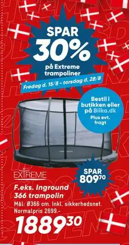 Bilka Inground 366 trampolin, DKK 1889.3 tilbud
