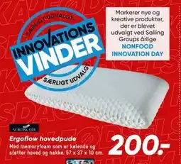 Bilka Ergoflow hovedpude, DKK 200 tilbud