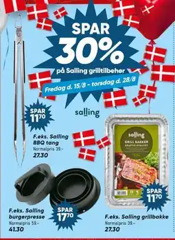 Bilka SPAR 30% på Salling grilltilbehør tilbud