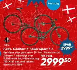 Bilka Comfort 7-I eller Sport 7-I, DKK 2999.5 tilbud