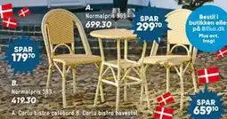 Bilka Corlu bistro cafébord, DKK 699.3 tilbud