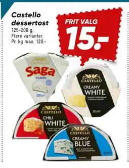 Bilka Castello dessertost, DKK 15 tilbud