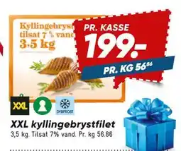 Bilka XXL kyllinge brystfilet, DKK 199 tilbud