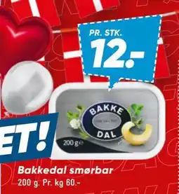 Bilka Bakkedal smørbar, DKK 12 tilbud