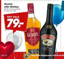 Bilka Grants eller Baileys, DKK 79 tilbud