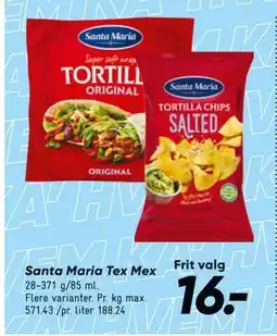 Bilka Santa Maria Tex Mex, DKK 16 tilbud