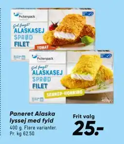 Bilka Paneret Alaska lyssej med fyld, DKK 25 tilbud