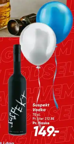 Bilka Suspekt Vodka, DKK 149 tilbud