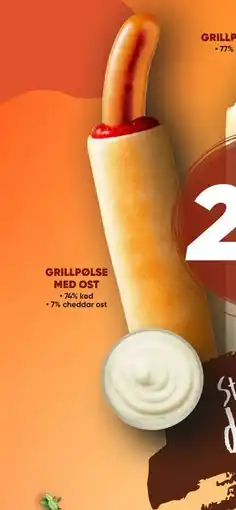 Bilka GRILLPØLSE MED OST, DKK 25 tilbud