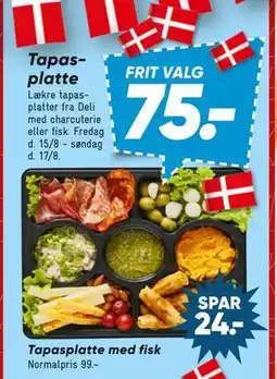 Bilka Tapasplatte med fisk, DKK 75 tilbud