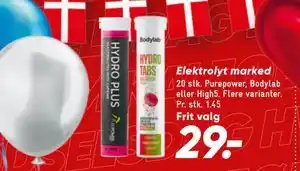 Bilka Elektrolyt marked, DKK 29 tilbud