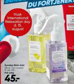 Bilka Sunday Rain mist, DKK 45 tilbud