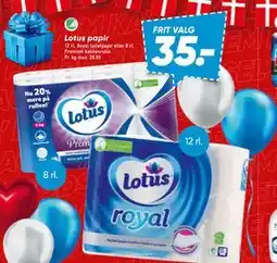Bilka Lotus papir, DKK 35 tilbud