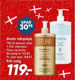 Bilka Stuhr hårpleje, DKK 119 tilbud