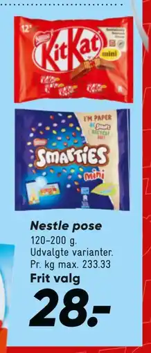 Bilka Nestle pose, DKK 28 tilbud