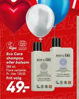 Bilka Eco Care shampoo eller balsam, DKK 49 tilbud