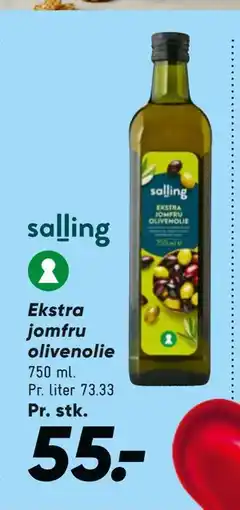 Bilka Ekstra jomfru olivenolie, DKK 55 tilbud